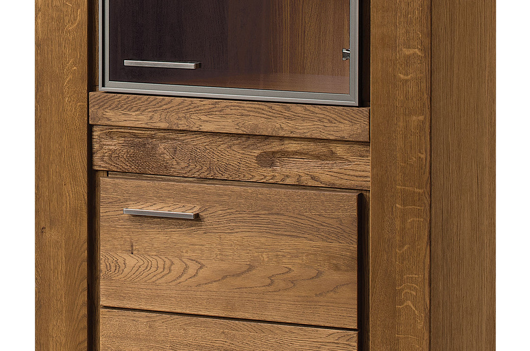 Vetrina VELVET 11 in rovere, 75x42x200 cm | VESKOR
