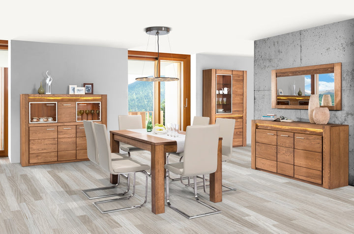 Vetrina VELVET 12 in rovere, 110x42x200 cm | VESKOR