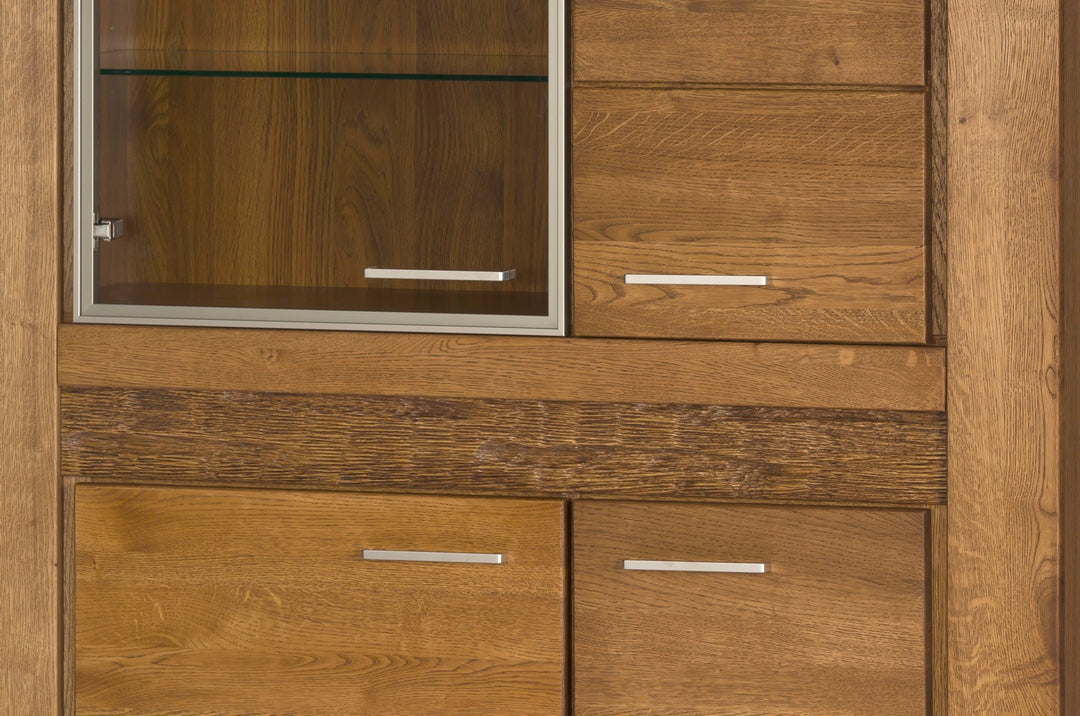 Vetrina VELVET 15 in rovere, 110x42x150 cm | VESKOR