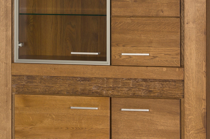 Vetrina VELVET 15 in rovere, 110x42x150 cm | VESKOR