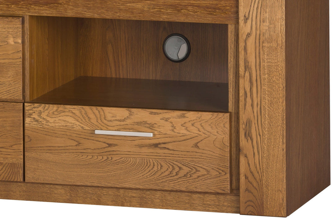 Porta TV in legno di quercia VELVET 25, 161x42x58 cm. | VESKOR