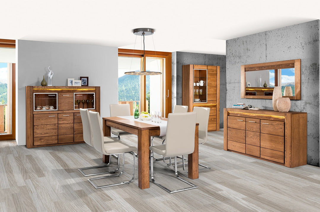 Cassettiera VELVET 45 in rovere, 161x42x89 cm | VESKOR