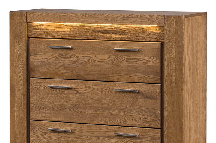 Cassettiera VELVET 75 in rovere, 105x42x110 cm | VESKOR