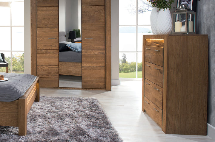 Cassettiera VELVET 75 in rovere, 105x42x110 cm | VESKOR