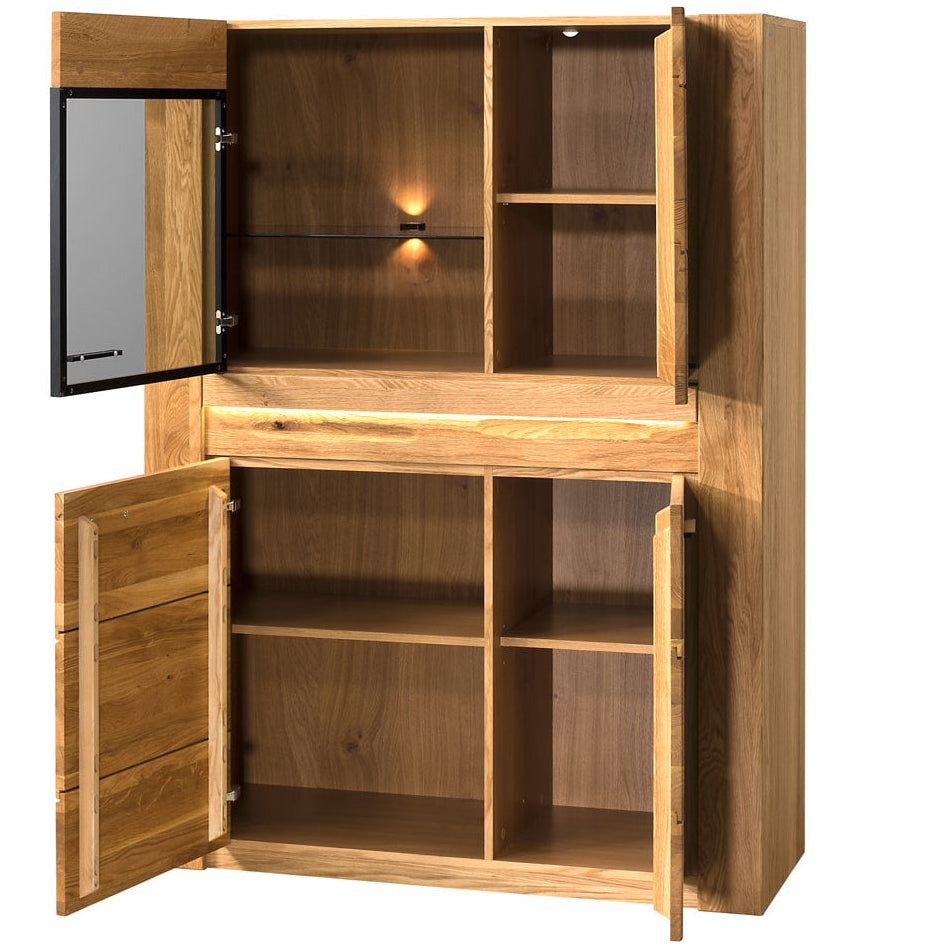 Vetrina VELVET 15 in rovere, 110x42x150 cm | VESKOR