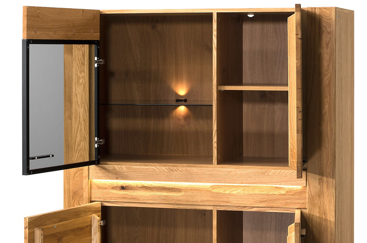 Vetrina VELVET 15 in rovere, 110x42x150 cm | VESKOR