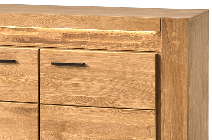 Cassettiera in rovere LONDON 45, 161x42x89 cm | VESKOR