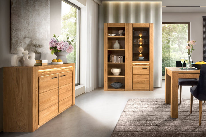 Vetrina VELVET 11 in rovere, 75x42x200 cm | VESKOR