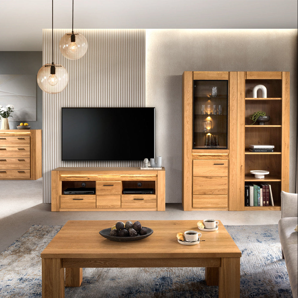 Vetrina VELVET 10 in rovere, 75x42x200 cm | VESKOR
