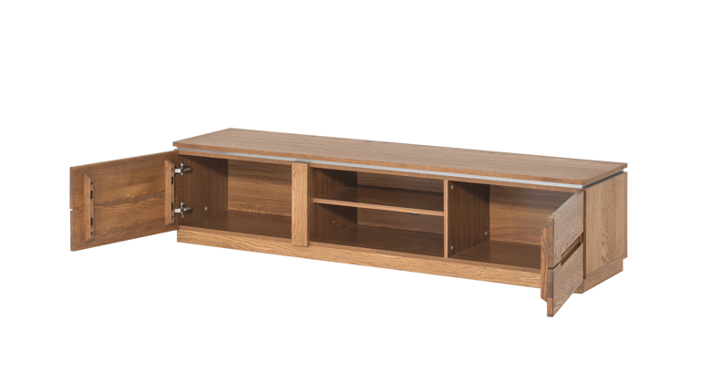 VESKOR Montenegro mobili in legno di quercia, vetrina, credenza, cassettiera, tavolo da pranzo, tavolino, moderno, elegante, design nordico